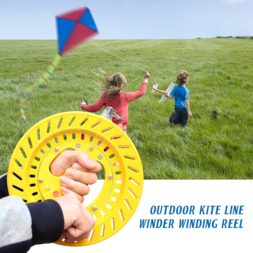 Outdoor Kite Lijn Winder Kronkelende Reel Grip Wiel Kite Vliegende Tool Plastic Twisted String Lijn Wiel Kite Reel Winder