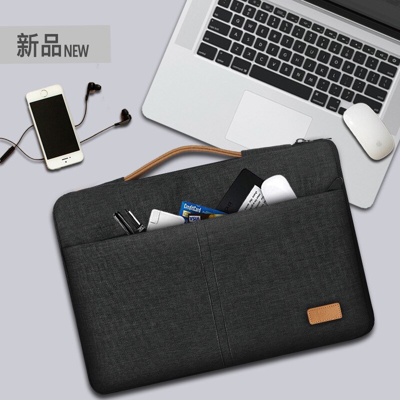 Multifunctionele Laptop Tas Business Casual Notebook Tas Aktetas Vrouwen Schoudertas Mannen Office Tassen Voor Vrouwen Kantoor Tas: 14inch