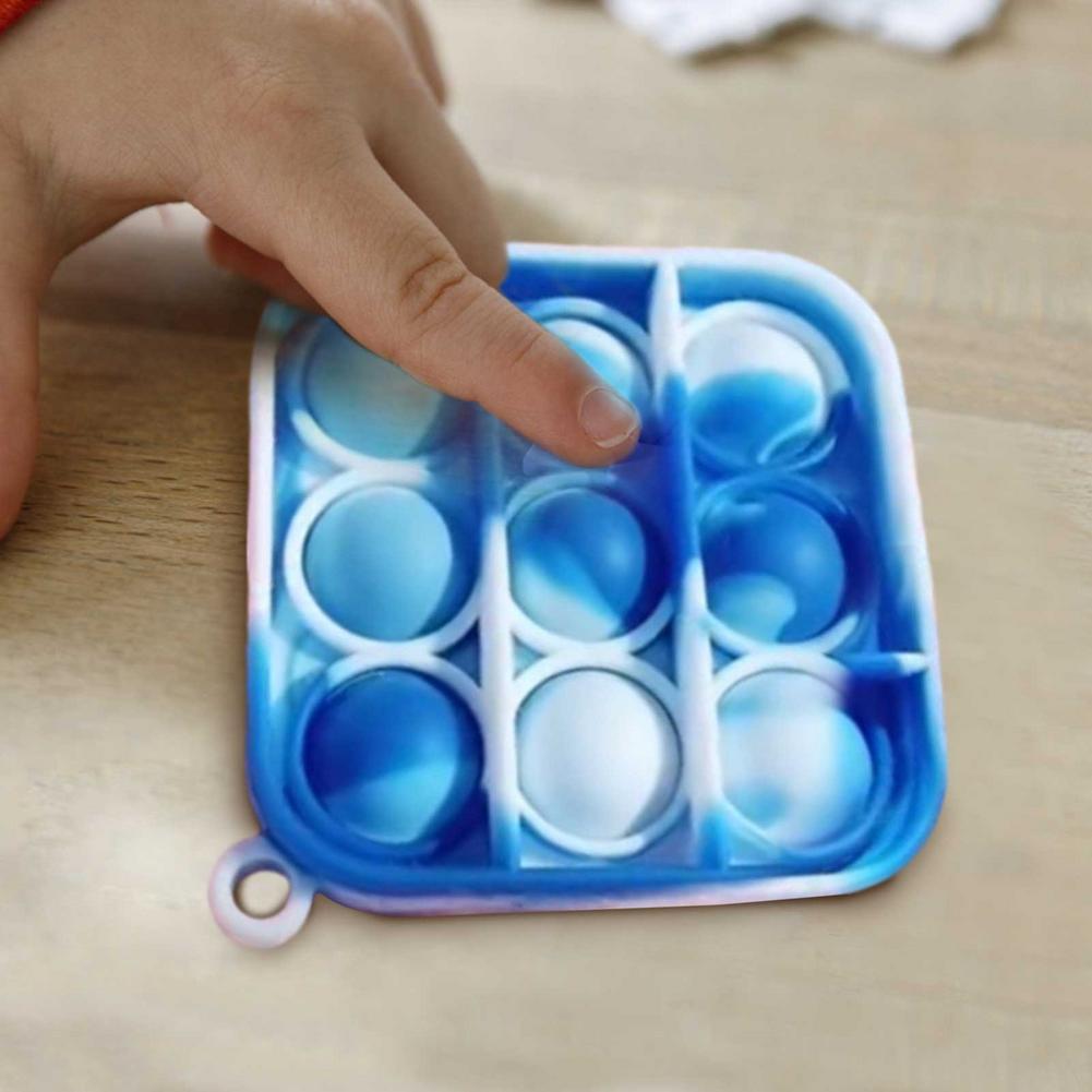 Mini Push Pop Blase Sensorischen Spielzeug Autismus Bedürfnisse Squishy Stressabbau Spielzeug Erwachsene Kind Lustige Anti-stress Pop-es Zappeln Keychain