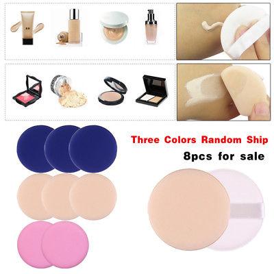 8 unids/lote cojín de aire BB Cream Puff esponja para polvo Puff Facial maquillaje en polvo cara cosmético de Color al azar herramientas de maquillaje