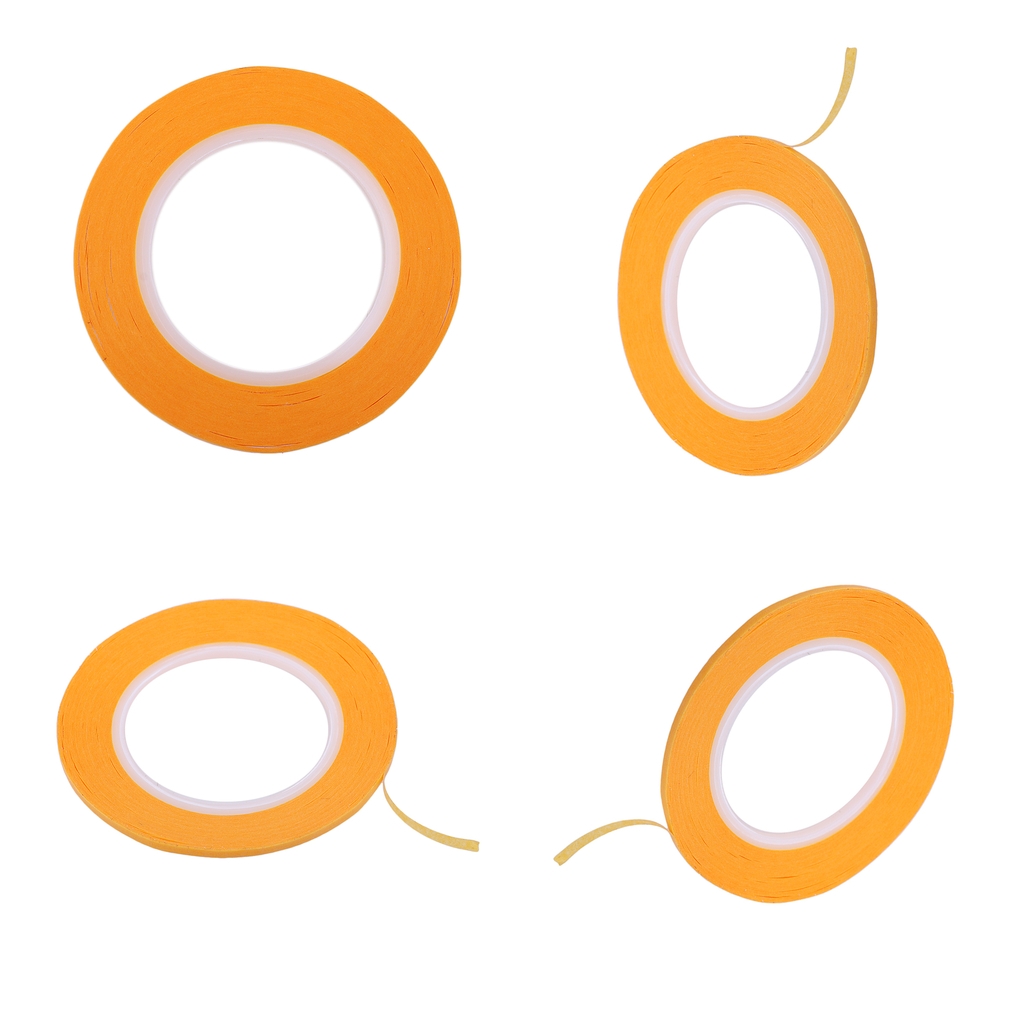 4PCS 20yd 2mm Masking Tape, Extra Sticky Trim Decorative Tape for Modelers, Painters Craft Supplies