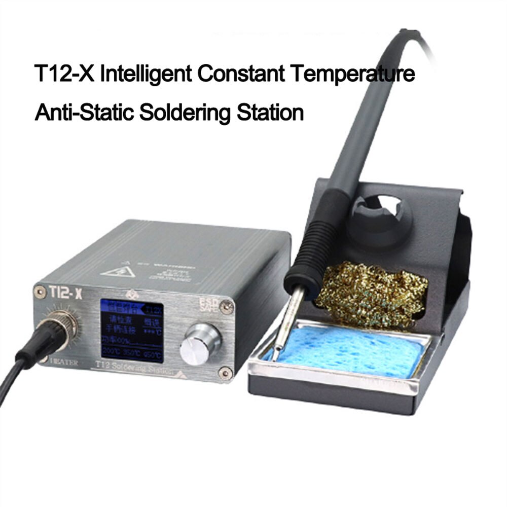 T12-X T12 Soldering Station Electronic Welding Iron LED Digital Display BGA Rework Station With Soldering Tips Repair Tools