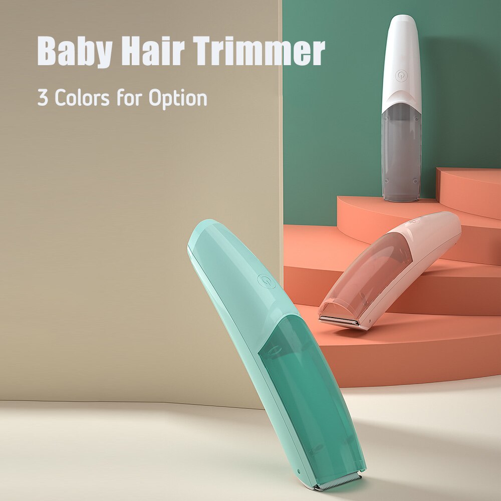 Children Electric Baby Hair Clipper Quiet Hair Trimmer Automatic Suction IPX7 Waterproof Cordless Haircut Kit with Haircut Cape