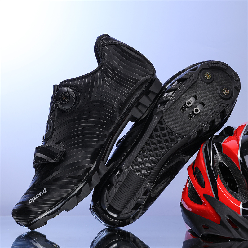 Fietsen Sneakers Ademende MTB Schoenen Mannen Vrouwen Trail Mountainbike Rijschoenen Sport Racefiets Schoenen Spd Pedaal Cyclus Schoenen: Black / '47