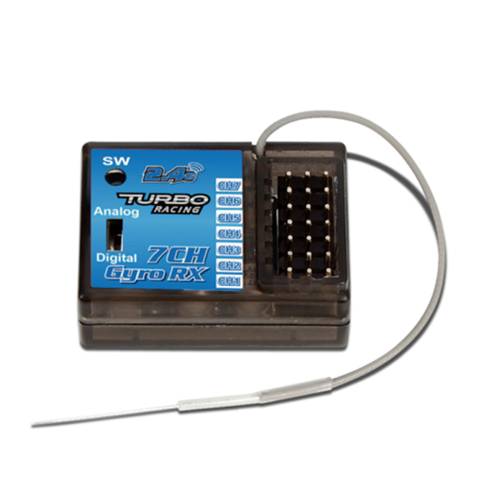 TB-RX200 Digital de 2,4 GHz, receptor de 7 canales para Turbo Racing V3.1, accesorios para transmisor de TB-TX2