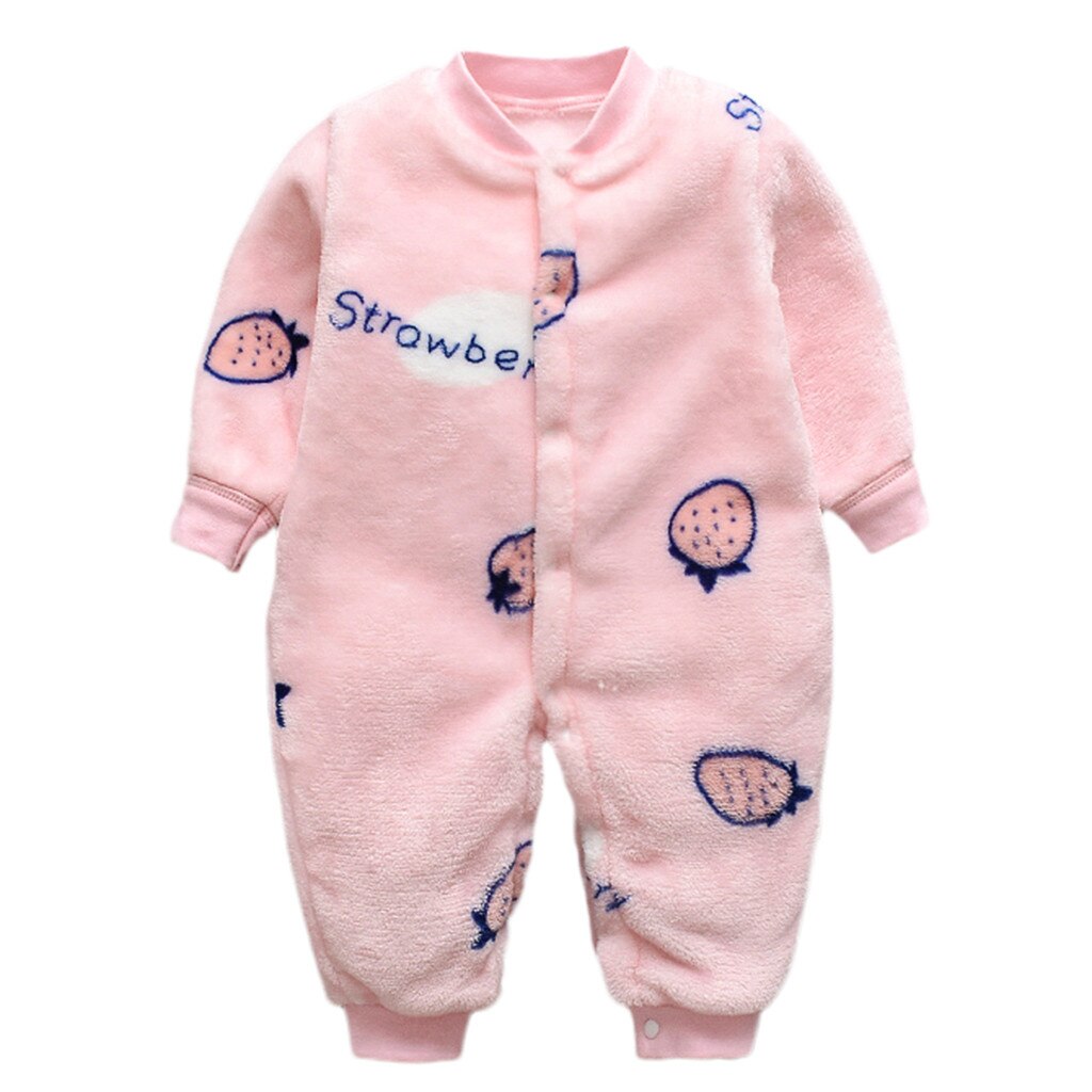 Vêtements d'hiver motif dinosaure pour bébés | Barboteuse, en molleton, chaude, combinaison pyjama doux, 3-18M, pour filles et garçons: PK / 80