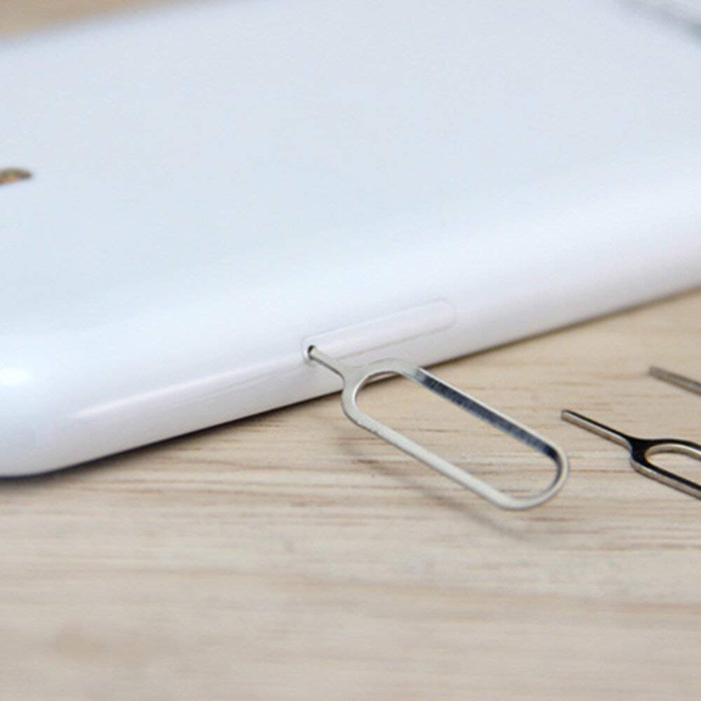 1000 stk hsmeilleur sim-kortbakke åben skub ud pin nøgle fjernelsesværktøj nåleåbner ejektor til iphone samsung simkort tilbehør