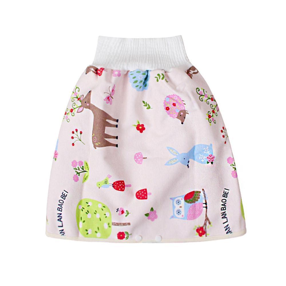 2 in 1 Comfy Children's Adult Diaper Skirt Shorts Baby Shorts Underwear Diape Boys Harem Absorbent Girls Kids Loose Cover S J5K4: C / M