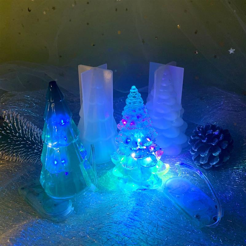 Guirlande lumineuse LED en fil de cuivre, 1/2/3M, étanche, batterie, pour bricolage, résine époxy, outils de moule, décoration de fête de noël et de mariage