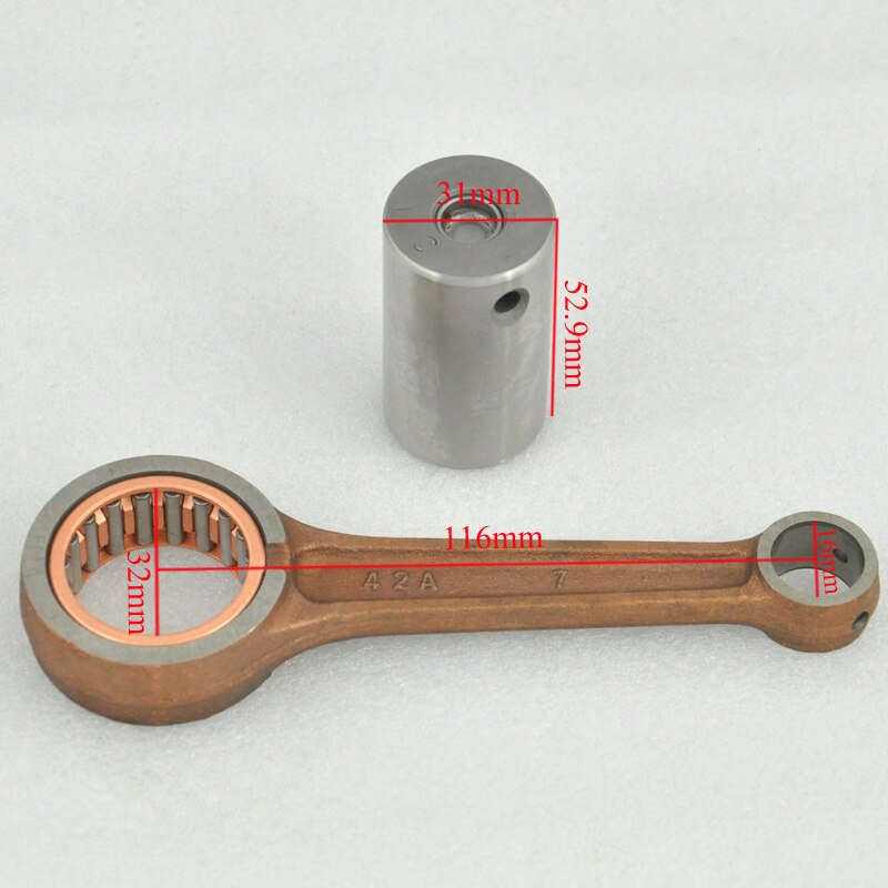 Juego de bielas para motor de motocicleta, piezas para Suzuki DR200, DJEBEL 200, 1986, DF200, 1996-2000, VAN, 200,