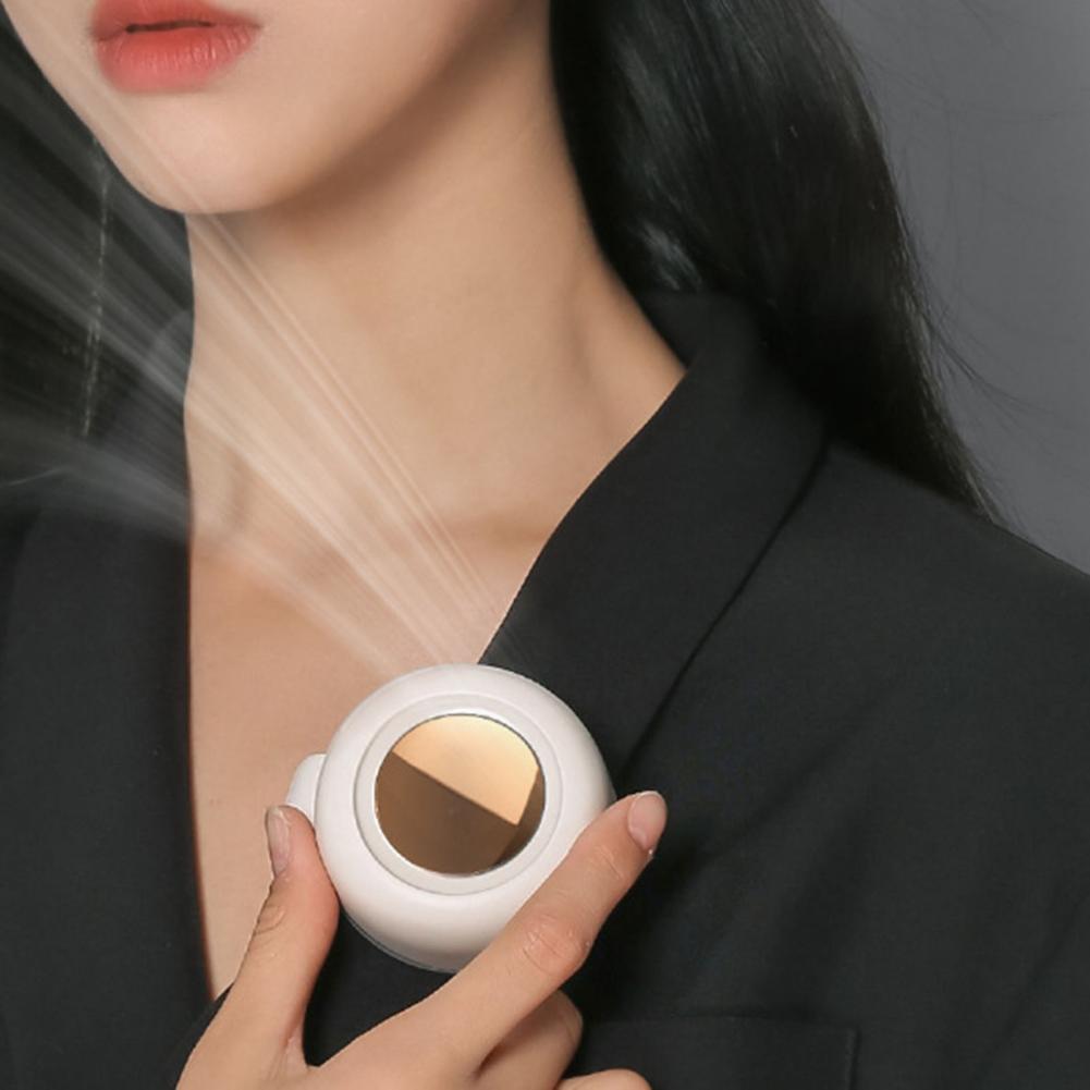 Usb Charged Fans Mini Handheld Fan Clip Adjustable Fawn Cartoon Electric Fan With Light Quiet Travel Outdoor Cooling Fans