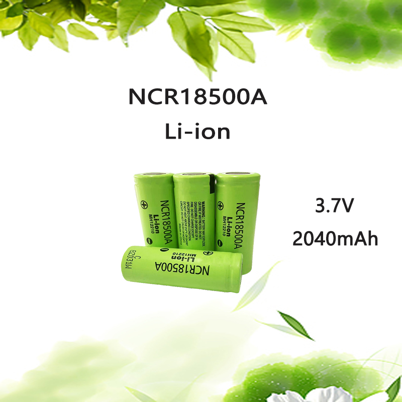 High 3.7 V NCR 18500A 2040mAh for Toy Flashlight Batteries, Etc