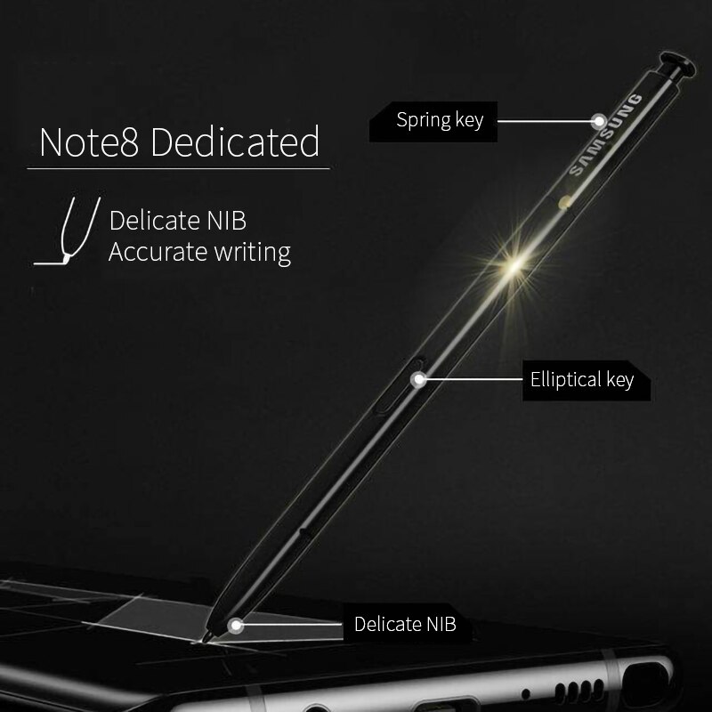 Voor Samsung Galaxy Note8 Pen Actieve S Pen Stylus Touch Screen Pen Note 8 Zwart Blauw Grijs Zilver Goud Waterdicht call Telefoon S-Pen