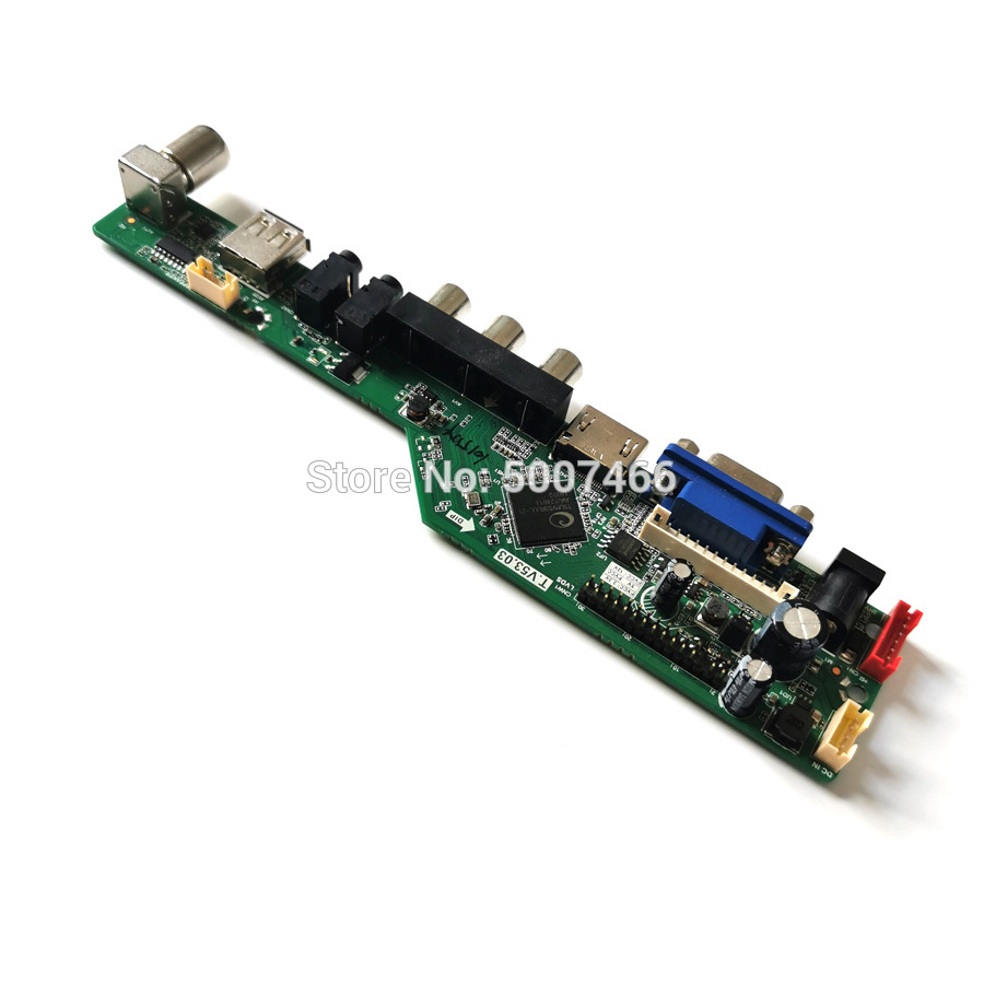 for LTN141AT02/LTN141AT03/LTN141AT07/LTN141AT13 30 Pin LVDS 1280*800 LCD monitor control board VGA AV USB 1CCFL matrix kit