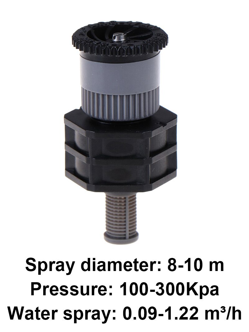 360 Degree Rocker Nozzle Rotating Jet Sprinkler For Yard Garden and Lawn Agriculture Irrigation Sprinkler Head 1/2" Male Thread: 5.4cm