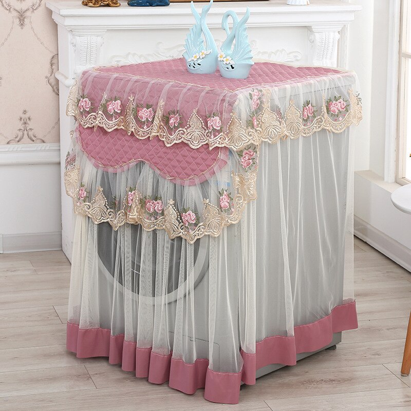 Lace Drum Washing Machine Cover Waterproof Sunscreen Dust Washing Machine Cover