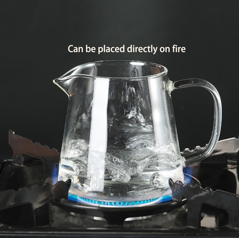 Heat Resistant Glass Teapot With Stainless Steel Infuser Heated Container Tea Pot Good Clear Kettle Square Filter