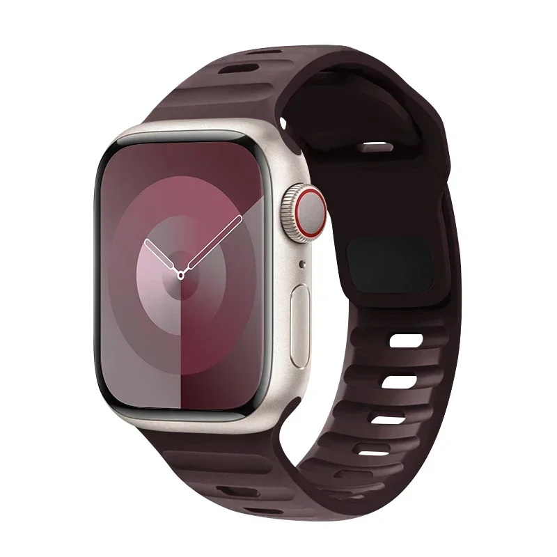 Silikonarmband för apple watch-band 49mm 46mm 45mm 44mm 40mm 41mm 42mm sportarmband correa för iwatch-serien 10 9 8 7 6 se 5 4: Himmelsk kricka / 12mm