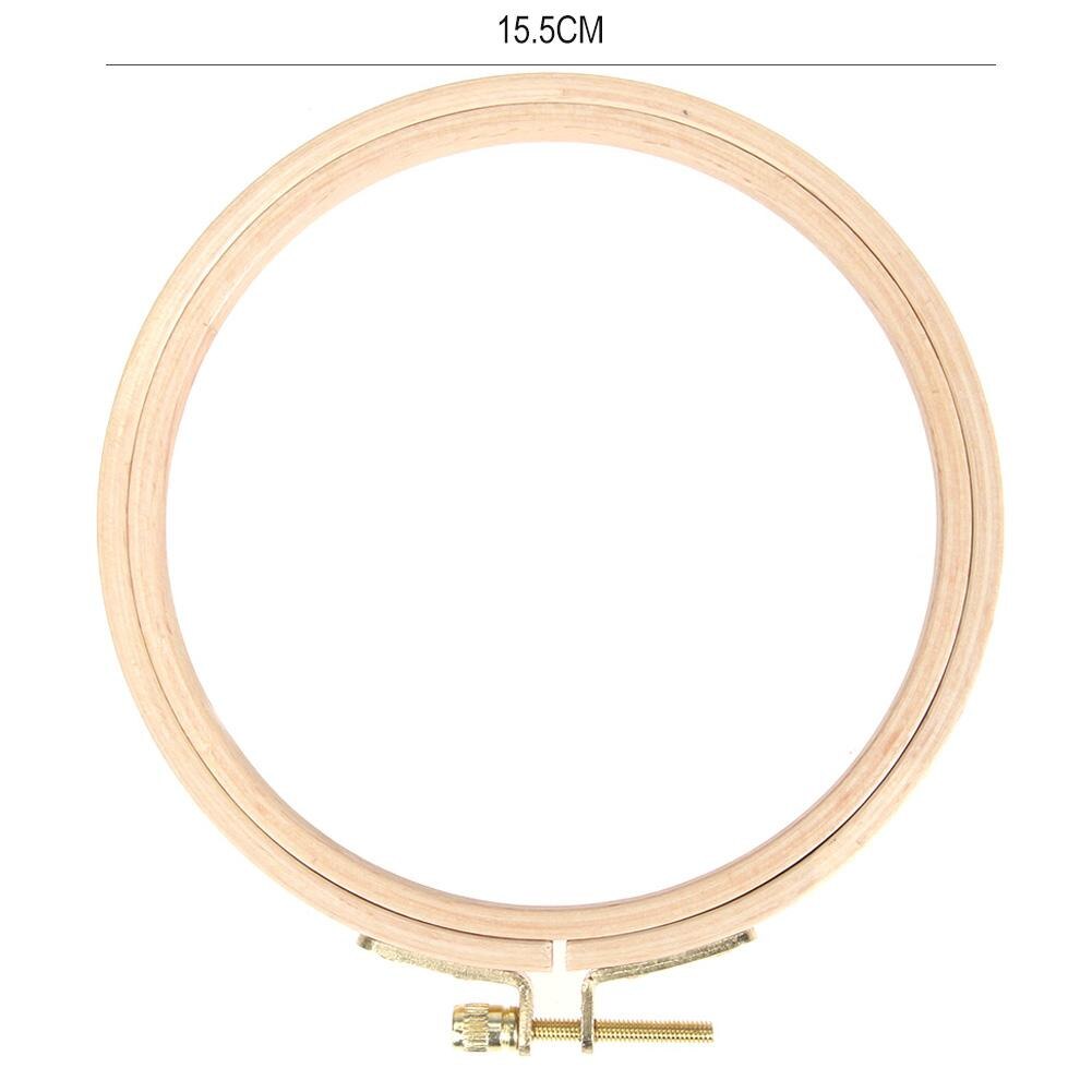 Embroidery Hoop DIY Wooden Cross Stitch Frame Needlework Hoop Ring Hand Embroidery Tool: 15.5cm