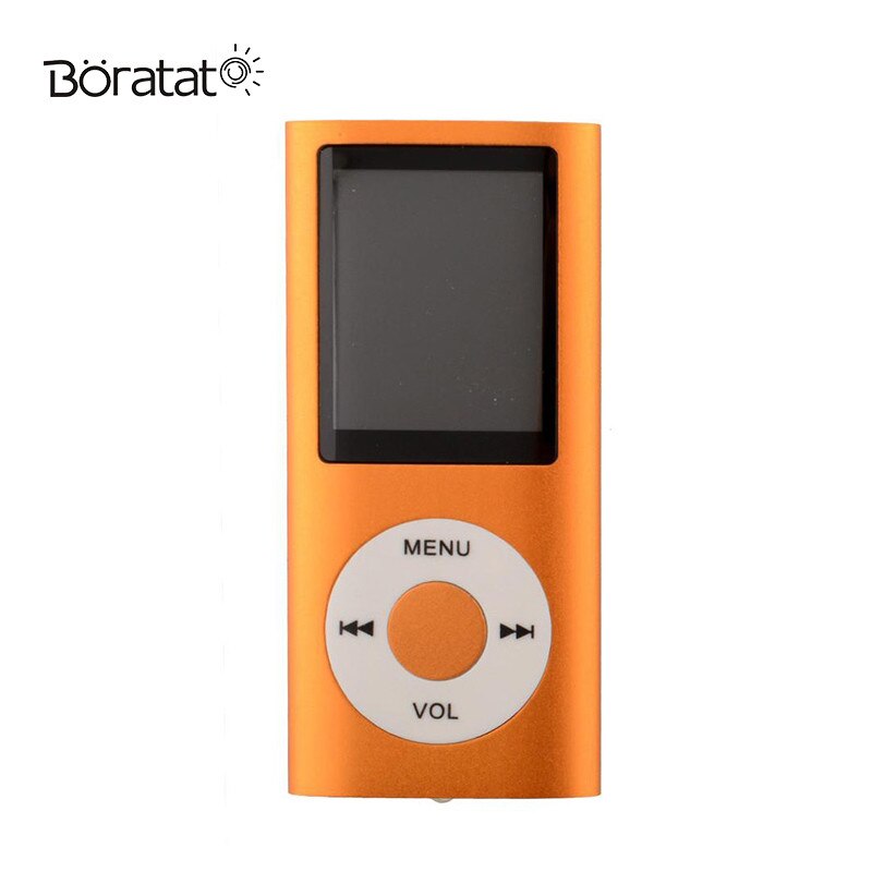 Mp3 soittimen walkman 4th lcd-näyttömuisti stereomusiikkiväline fm-radio amv e-kirja urheiluvideosoitin: Oranssi