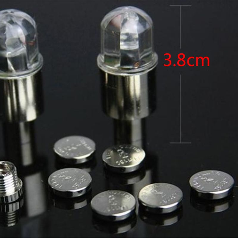 Tapones para vástago de válvula para neumáticos de bicicleta, luz de neón, accesorios para coche, impermeable, LED, Uds.