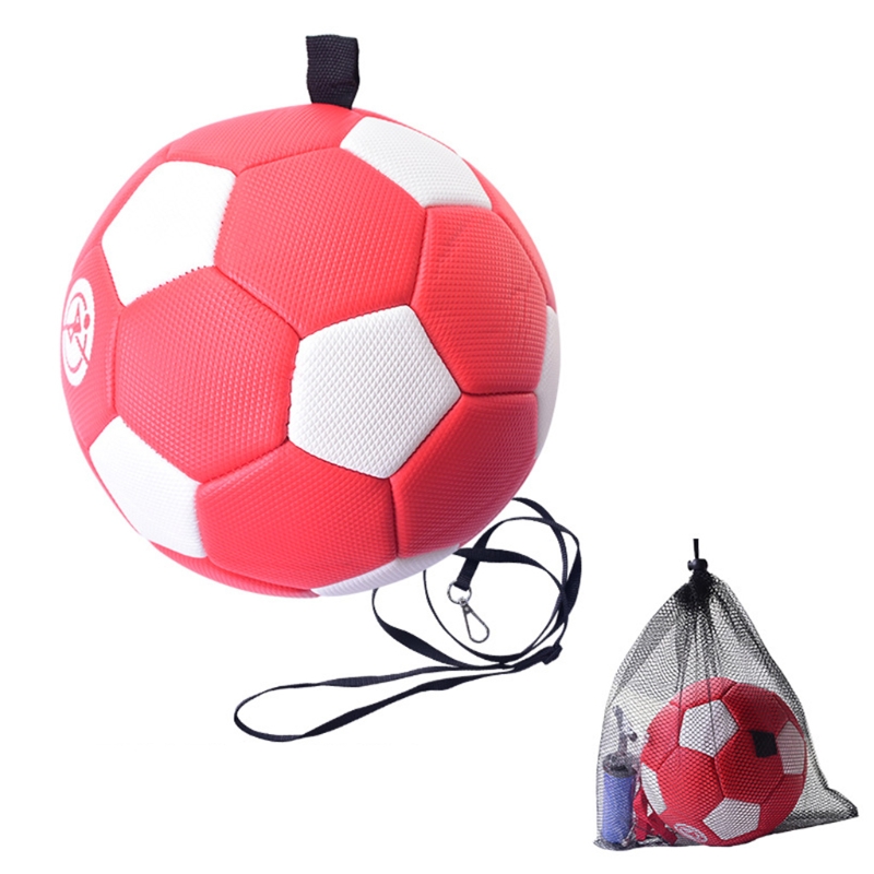 Soccer Kick/Throw Training, Football Solo Practice Training Aid for Juggling, Foot Control, Kicking Practice Set