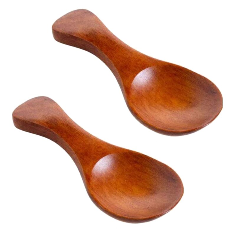 30 Pack Wooden Salt Spoon Mini Wood Spoon with Short Handle,Perfect for Jam,Condiments, Seasoning,Honey,Coffee,Tea