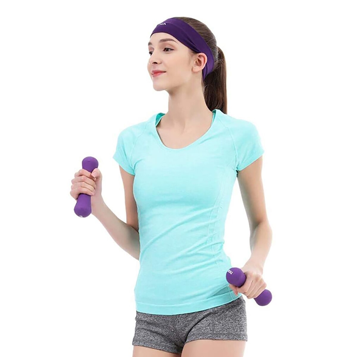 2Pcs Random Color Fitness Dumbbell Solid Aerobic Training Strength Gym Weight Lifting Dumbbell Set Trainer Fitness Equipment