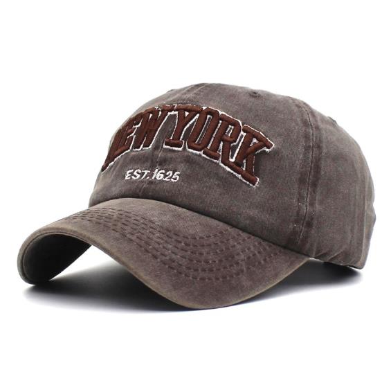Nyeste newyork, unisex baseball cap, retro baseball hat, broderet med bogstaver, ny: Kamel