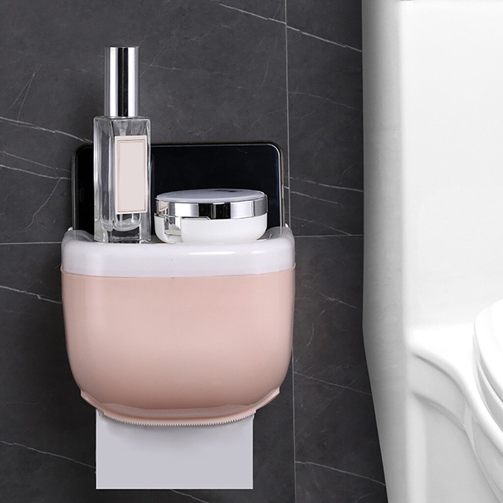 Soporte de papel higiénico a prueba de agua, estante de almacenamiento para teléfono móvil, bandeja de papel higiénico, rollo de soporte para papel de cocina, caja de almacenamiento, bandeja