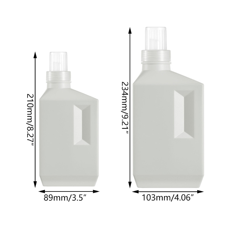 Plastic Laundry Detergent Dispenser Large Capacity Softener Storage Bottles Household Dorm Refillable Dispenser Bottles