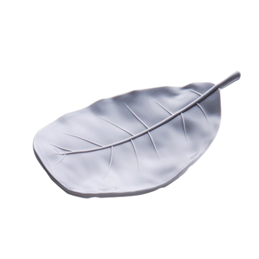 Portable Leaf Shape Soap Dish Box Plastic Drain Rack Soap Storage Holder Container Shelf Bathroom Shower Plate Tray: 01