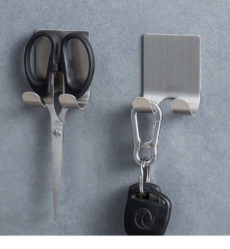 3 Pcs Scheren Scheermes Houder Douche Rvs Badkamer Muur Scheermes Rack Mannen Scheerapparaat Plank Hanger Keuken Lijm Opslag Haak
