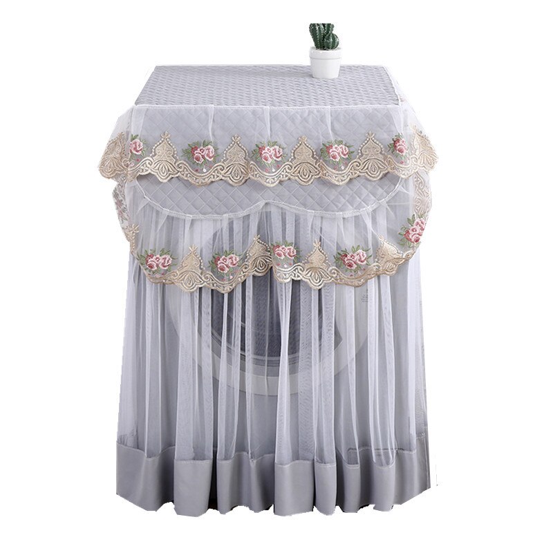Cubierta decorativa para lavadora, cubierta protectora a prueba de polvo, estilo de apertura superior frontal