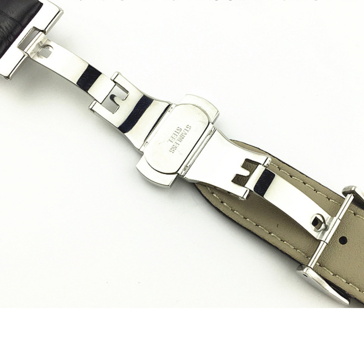 Watchband Clasp For Watch Band 18mm 20mm Butterfly Buckle Stainless Steel Clasp Strap Solid Belt Double Push Button Buckle Clasp