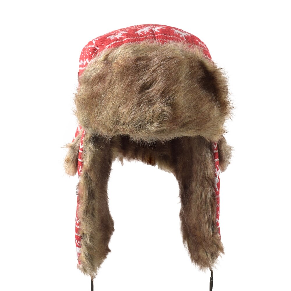 Russische Ushanka Wintermütze Für Männer – Dicke, Winddichte Trappermütze Mit Kunstfell Für Kalte Tage