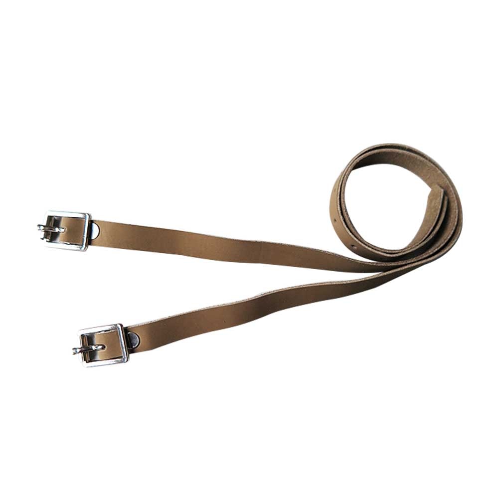 2 Pcs Solid Met Gesp Outdoor Lange Sport Duurzame Beschermende Apparatuur Paardrijden Training Accessoires Spur Strap Pu Leather