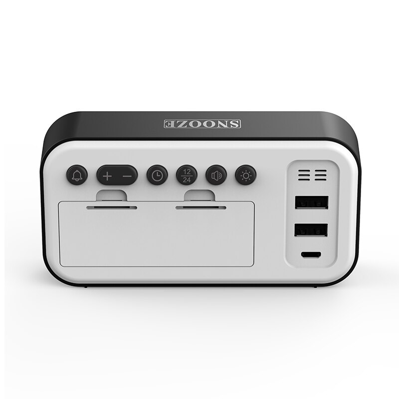 Led Spiegel Scherm Wekker Horloge Tafel Touch Sensing Digitale Despertador Elektronische Desktop Usb/Aaa Aangedreven Klok Tafel Decor