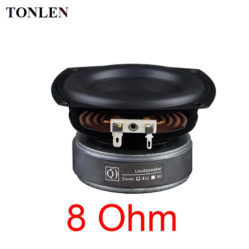 TONLEN 4 inch Subwoofer 4 ohm 8 ohm 40 w HIFI Bass High Power Luidspreker Hoorn draagbare audio Speakers klankkast Geluid Bar: 8 ohm