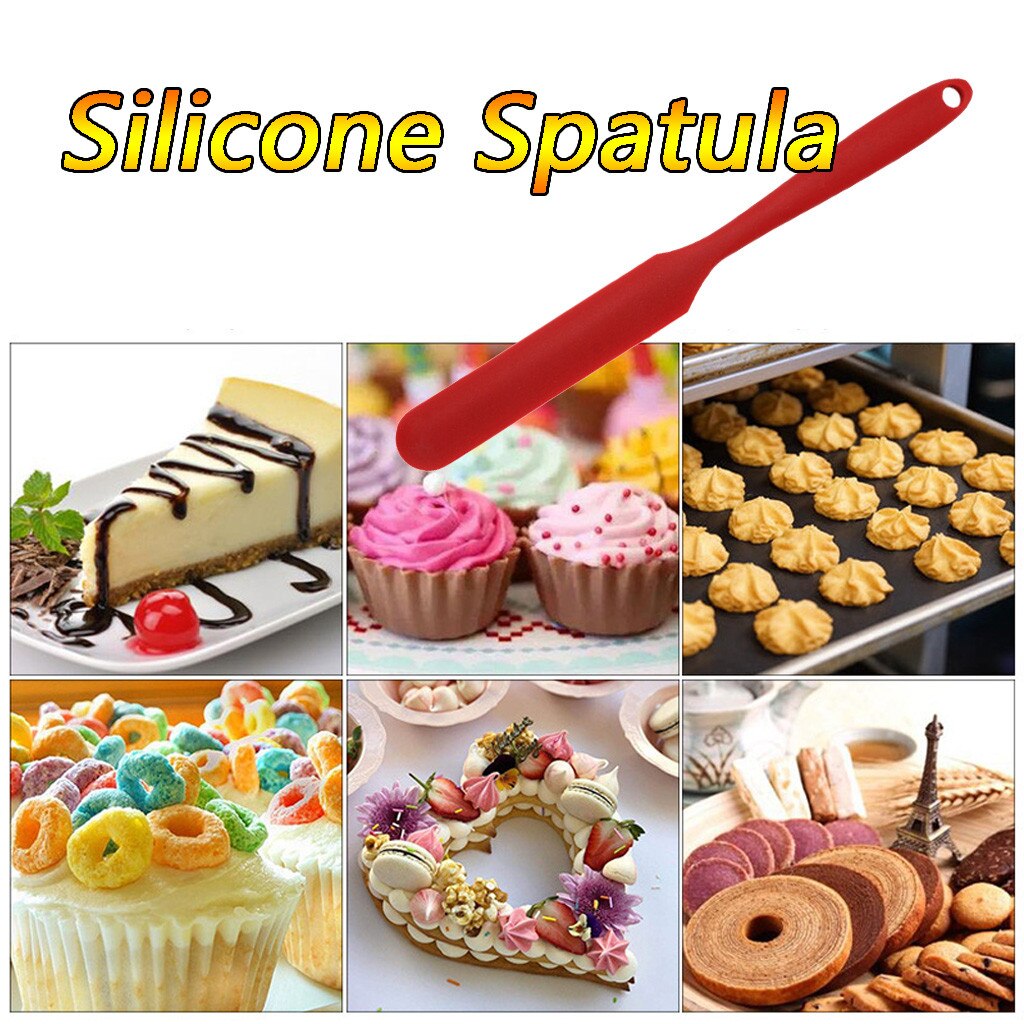 Cake Spatel Siliconen Spatels Hittebestendige Flexibele Schrapen Diy Baking Tool Keuken Restaurant Schraper Koken Accessoires