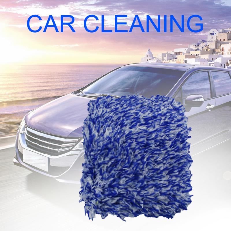 Bilvask fingerhandsker fin uld chenille mikrofiber bilvask handske rengøring mitt vaske børste klud bil tilbehør