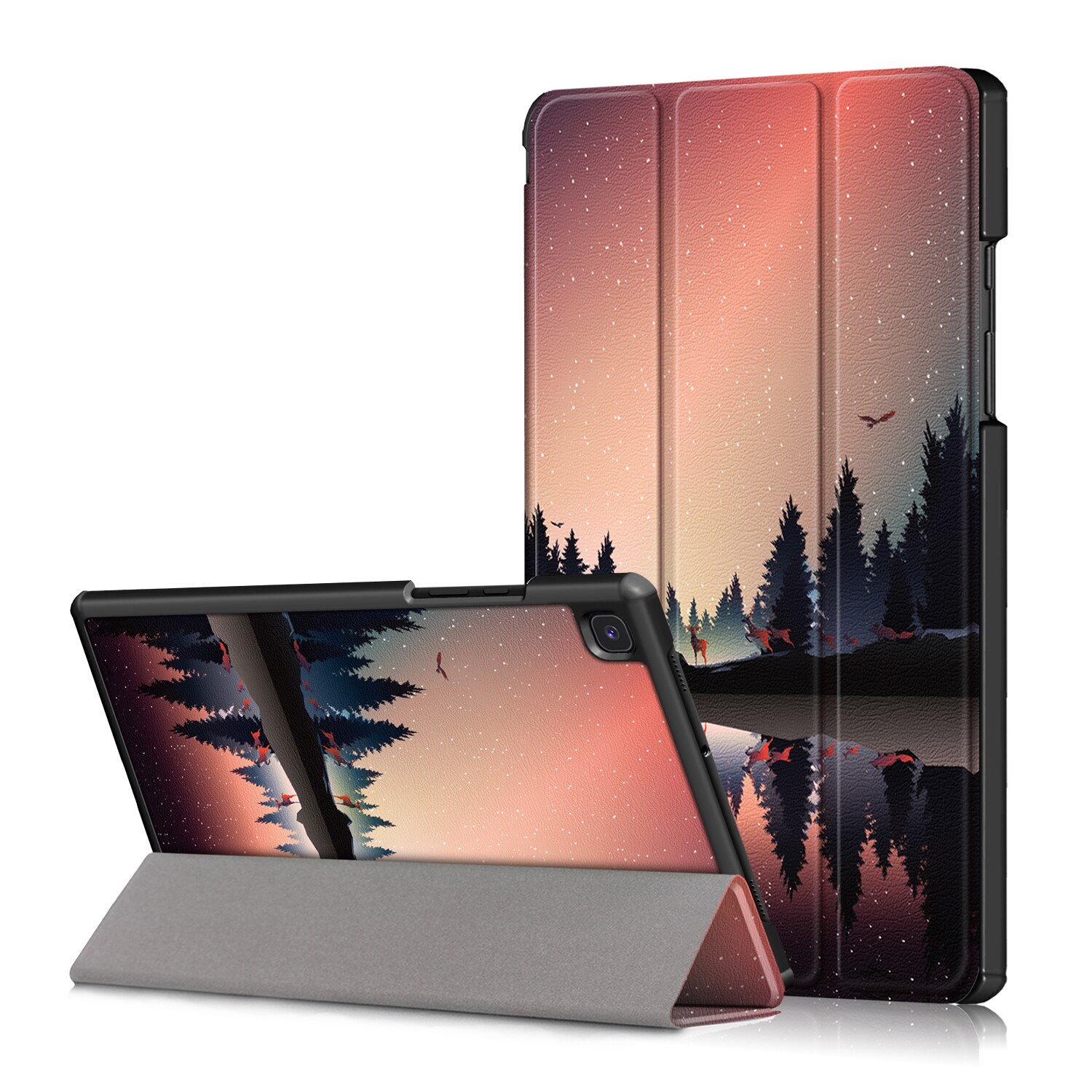 Magnetyczny Smaer PU skórzany pokrowiec do Samsung Galaxy Tab A7 SM-T500 SM-T505 SM-T507 10.5 "Tablet Funda Cover: T500-HH