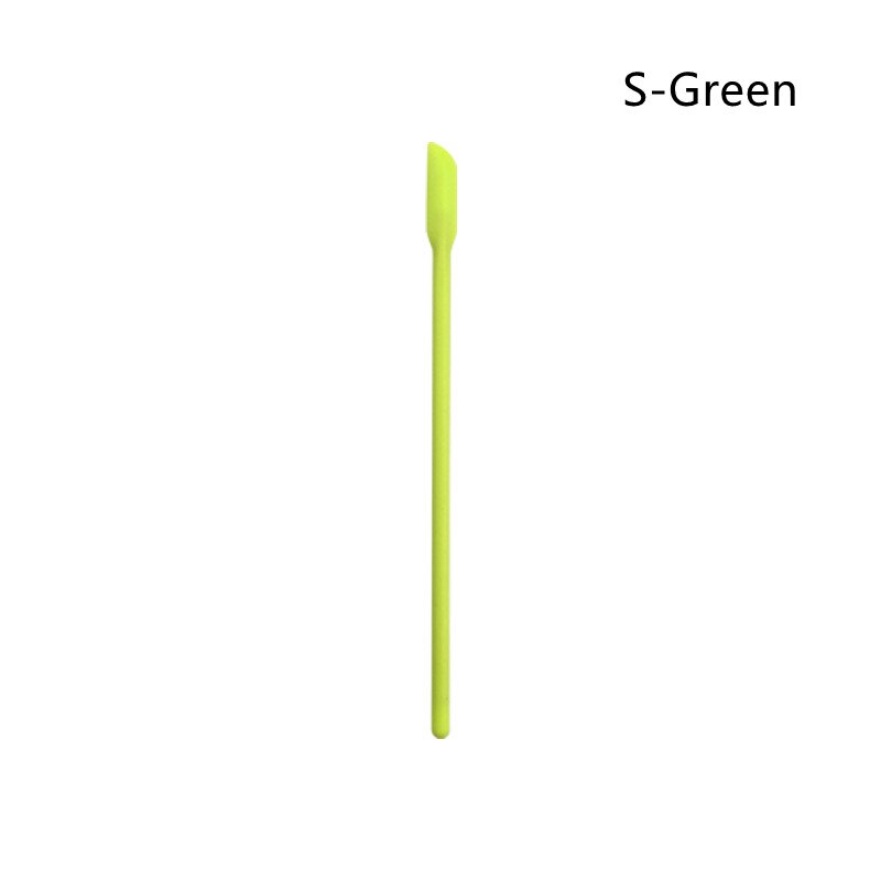 Mini spatule à pointe grattoir pour bouteille de maquillage, pour gâteau au beurre, Surface lisse, outil de cuisson, cuillère à mélanger le miel, 1 pièce: S-Green