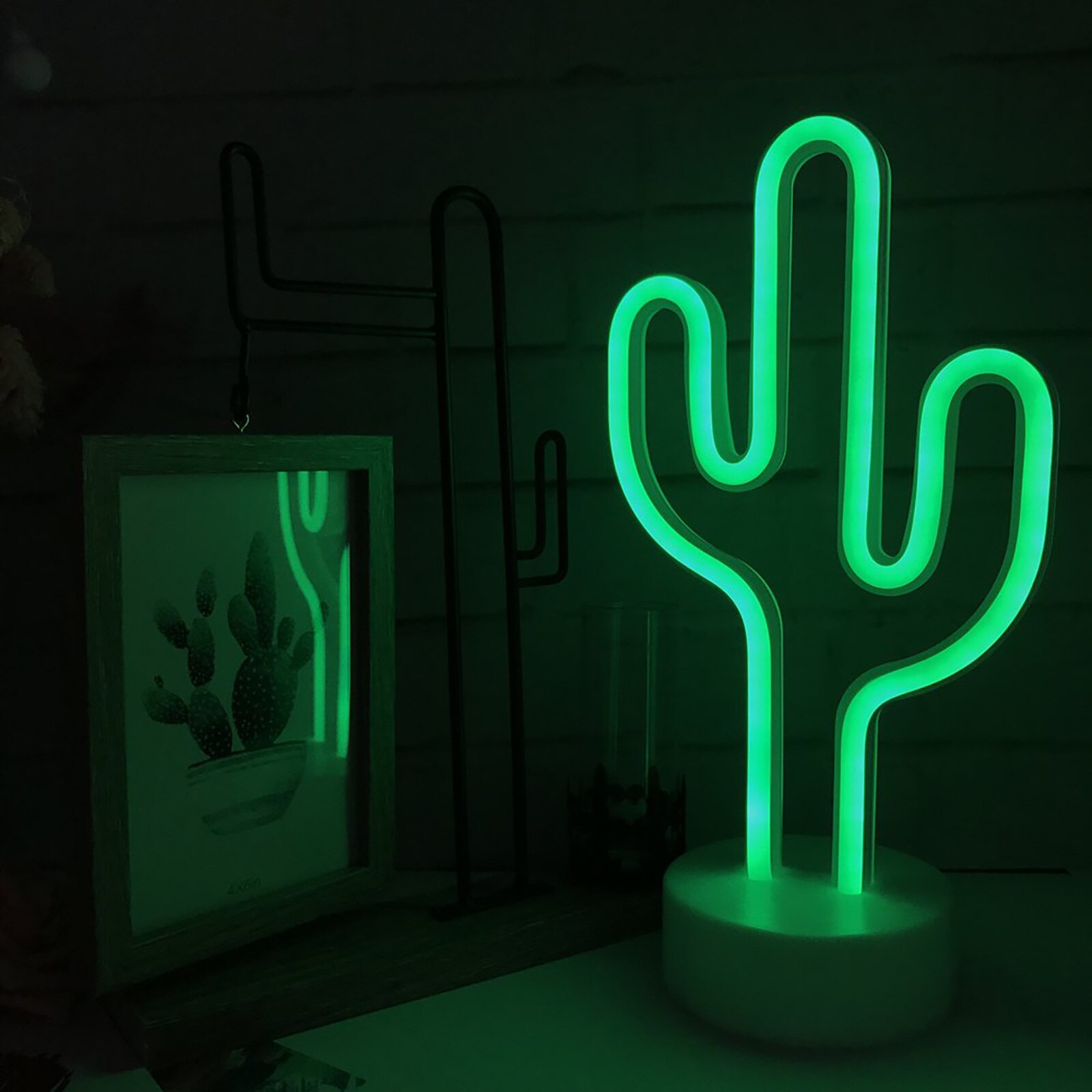 Kaktus Zeichen Neon- Lampe Lichter LED Nacht Licht Dekor Lampen für freundlicher Baby Geburtstag Schlafzimmer Haushalt Ornament