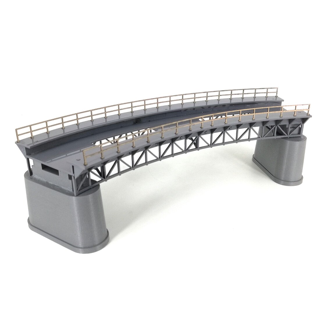 NFSTRIKE 1:87 HO Scale Train Railway Scene Decoration Q4 R1 Curved Railway Bridge Model Without Pier For Sand Table Accessories