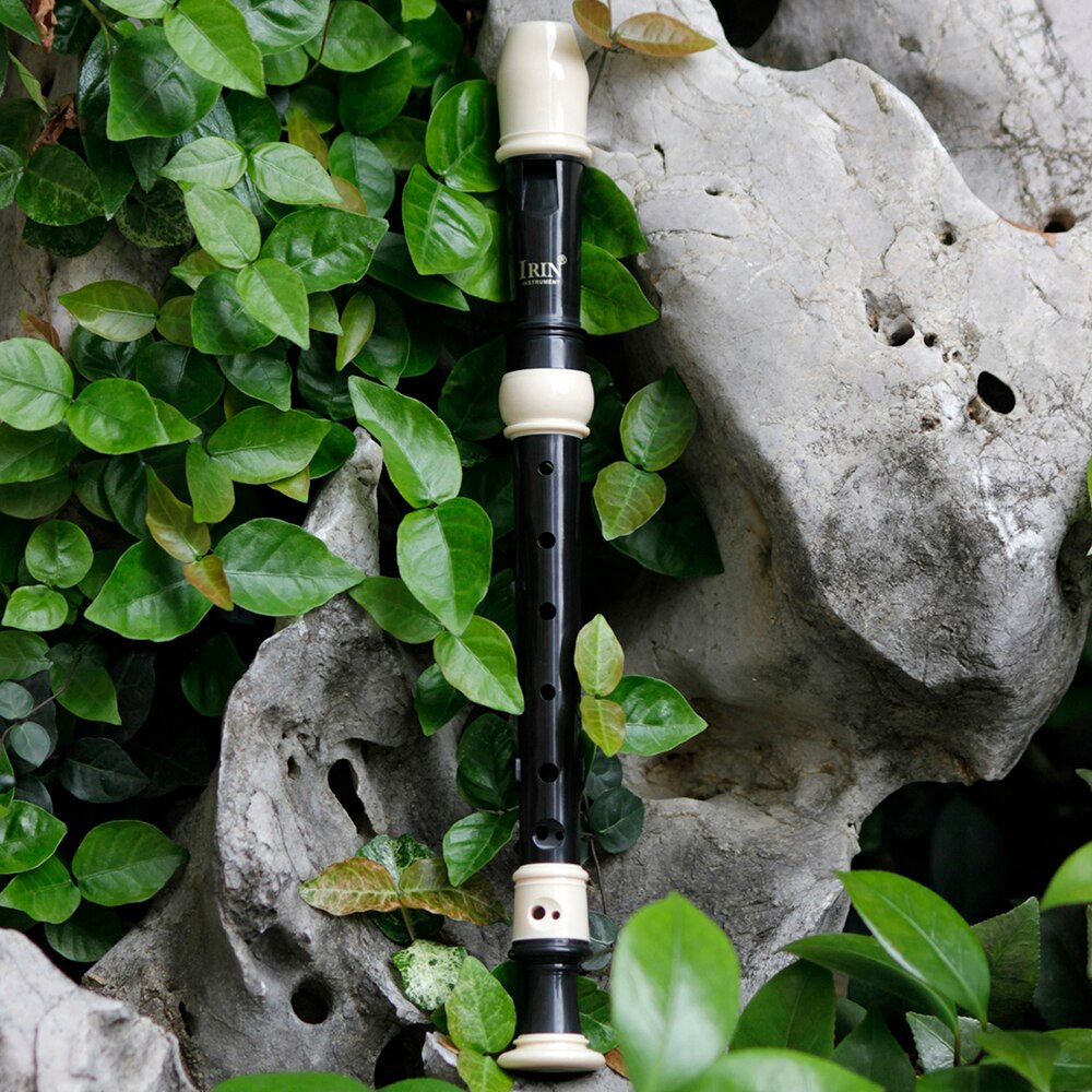 IRIN Barock Klarinette Bläser Instrument Recorder Sopran Vertikale Flöte Mit Musical Instrument Zubehör Anfänger: Schwarz