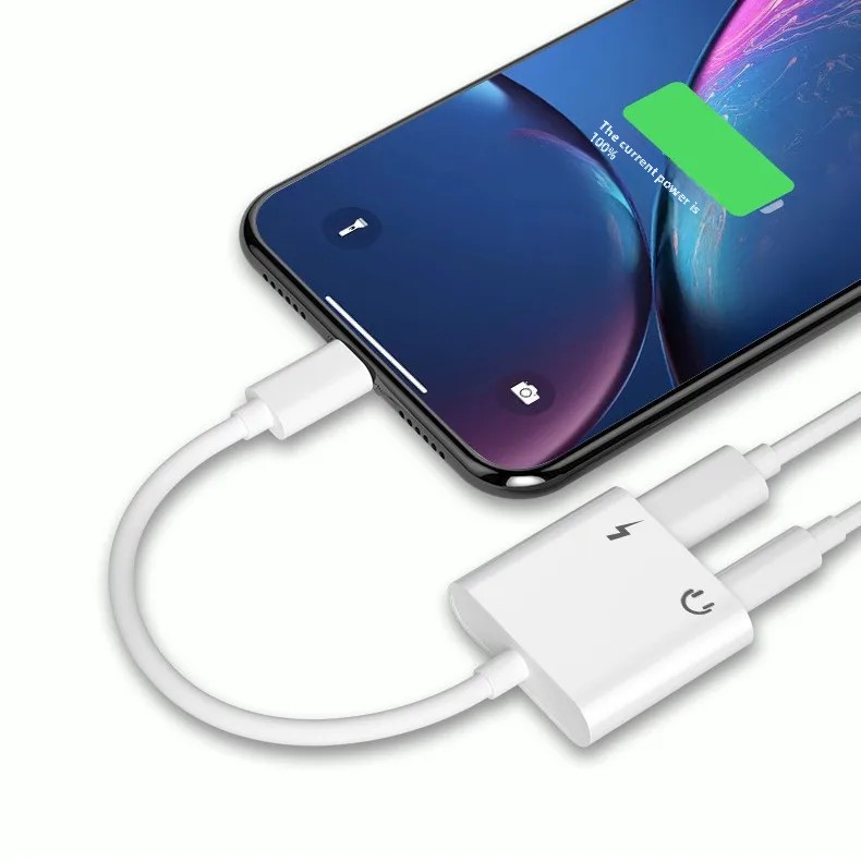 Für Apfel iPhone Kopfhörer Adapter 2-in-1 3,5mm Audio- Konverter Kabel Auto Audio- Ausrügestochen Zubehör Motorrad ausrügestochen Teile