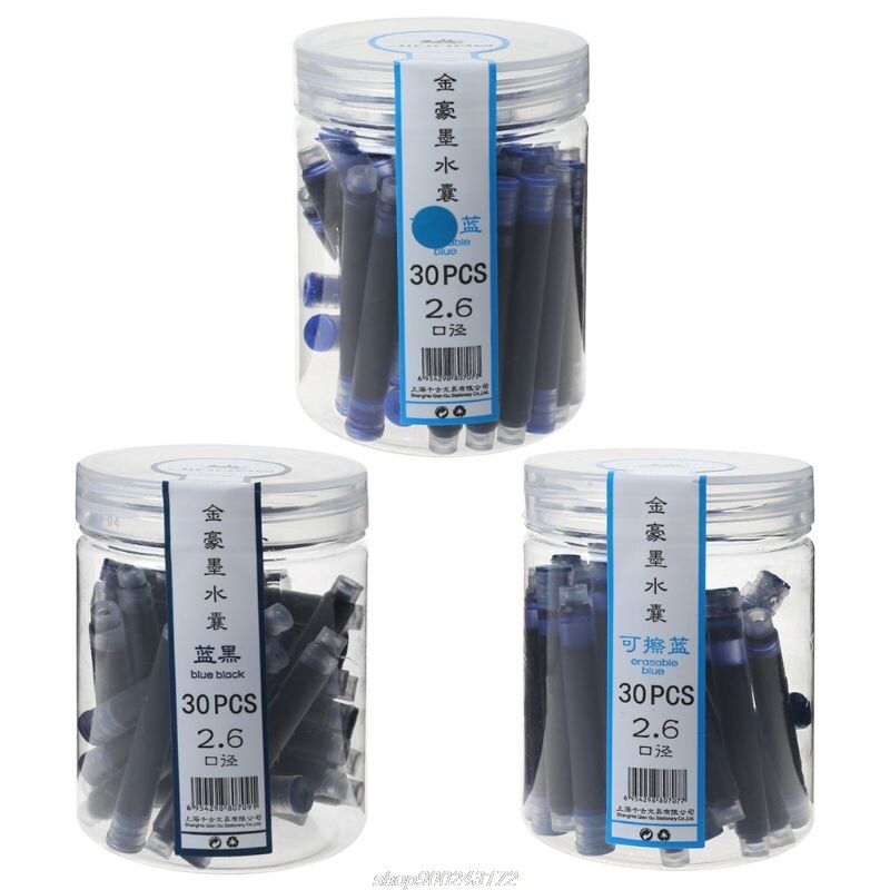 30Pcs Jinhao Universele Blauw Vulpen Inkt Sac Cartridges 2.6Mm Vullingen School Kantoorbenodigdheden Jy7 21