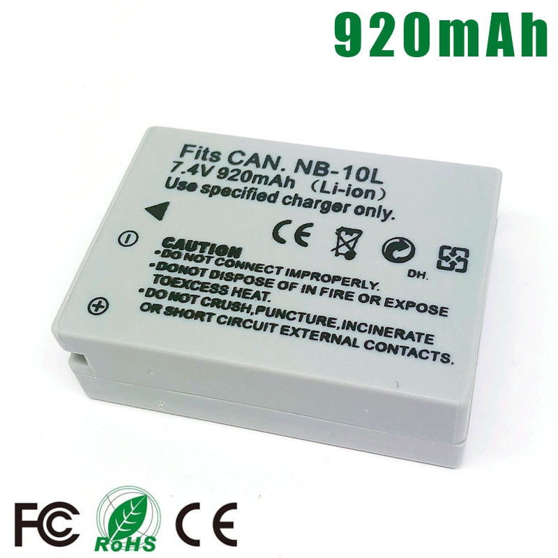 NB-10L NB10L NB 10L Replacement Batteries Pack Battery for Canon SX40HS SX50HS SX60HS G1 X G1X G15 G16 G3X SX40 SX50 SX60 HS IS