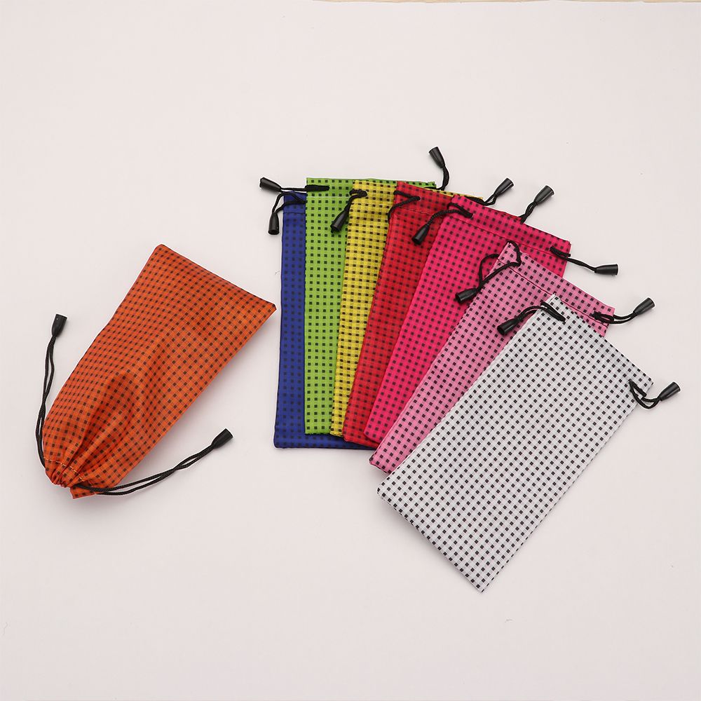 Sac en tissu imprimé pour lunettes, 1 pièce, pochette de lunettes de soleil étanche à la poussière, sac de transport pour lunettes optiques